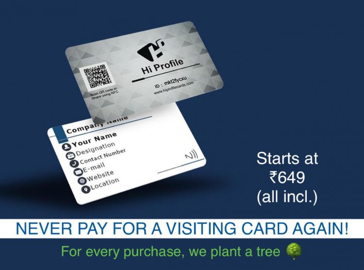 Hi Profile Smart Card: Never pay for a visiting card ever after buying this!!