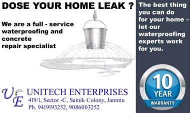Unitech Enterprises: Two Decades of Excellence in Waterproofing Solutions Across Jammu & Kashmir
