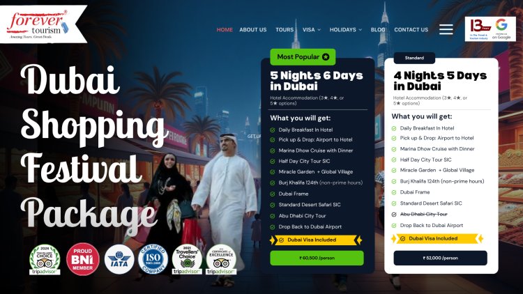 Experience the Dubai Shopping Festival 2026 – From India with Forever Tourism