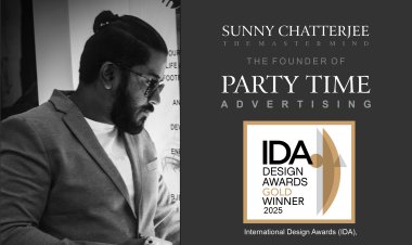 Sunny Chatterjee Wins International Design Award 2025 for Party Time Advertising