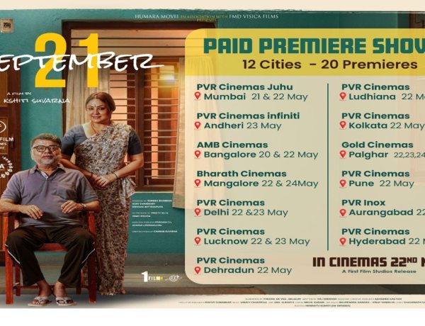 "September 21" Gears Up for Kannada Release on May 29; Hindi Version Sees Encouraging Start
