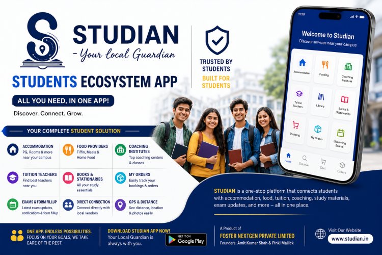 West Bengal Startup STUDIAN is Building a Complete Student Ecosystem