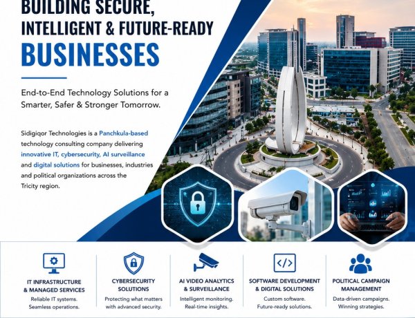 Panchkula-Based Sidigiqor Technologies Strengthens Tricity's Digital Infrastructure with Cybersecurity, AI Surveillance and Political Campaign Technology