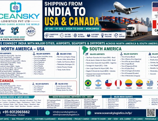 Ocean Sky Logistics Pvt. Ltd. Expands Global Network as a Leading Freight Forwarding Company Connecting India with USA, Canada, Europe, Russia, CIS Countries, North & South America